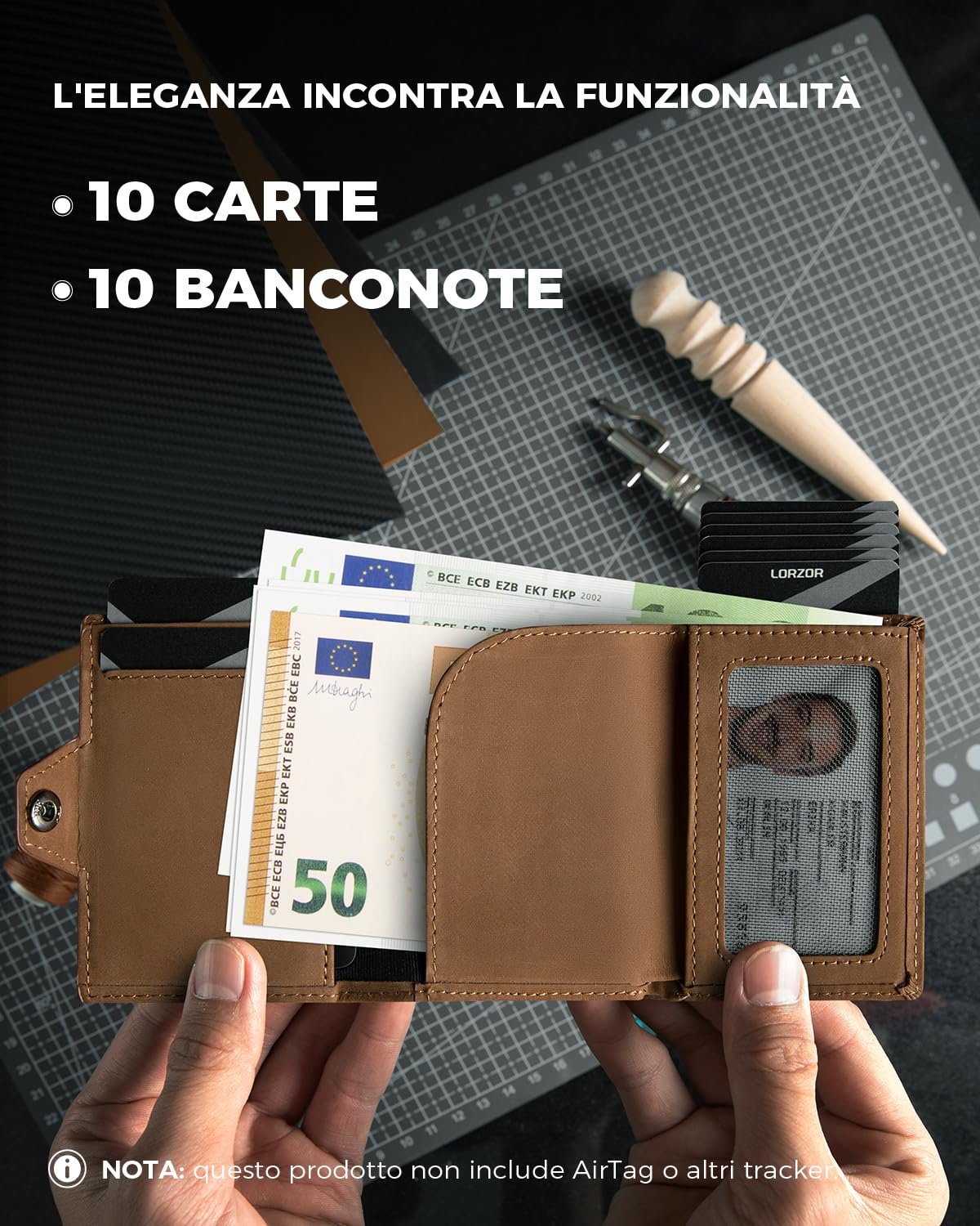 Portefeuille Henry & Martin's En Vraie Peau Vintage - Neuf Avec étiquettes Cuir Uni
