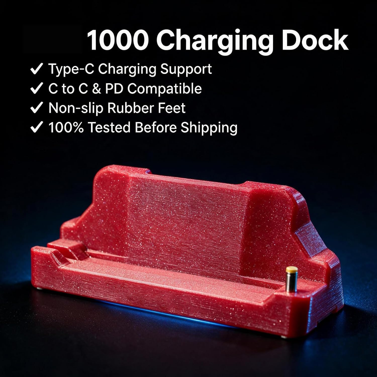 Charging Dock for PSP 1000 with PD Fast Charge, 3D Printed Stand image 2