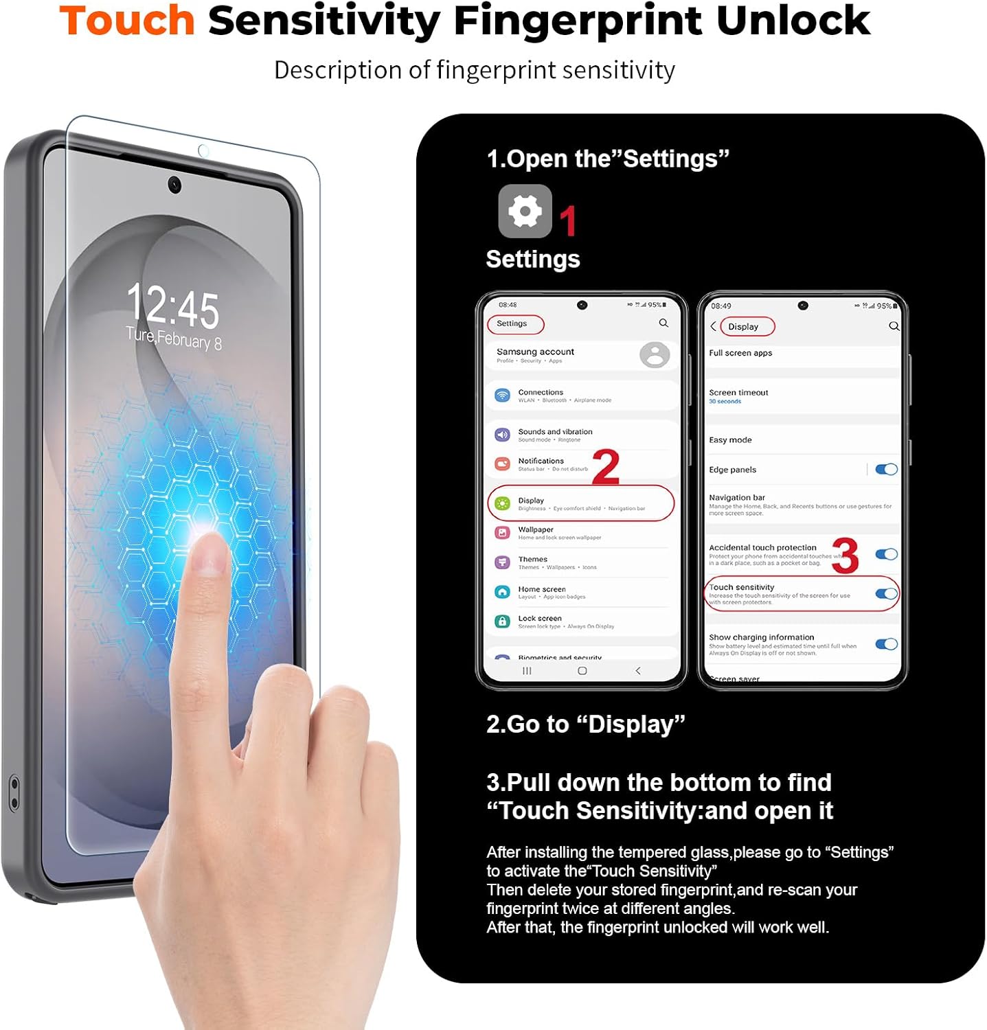 SUPFINE Magnetic for Samsung Galaxy S26 Ultra Case with Screen Protector, (Built-in Magnets) (Military Grade Drop Protection) Slim Translucent Shockproof Phone Case,Titanium Gray