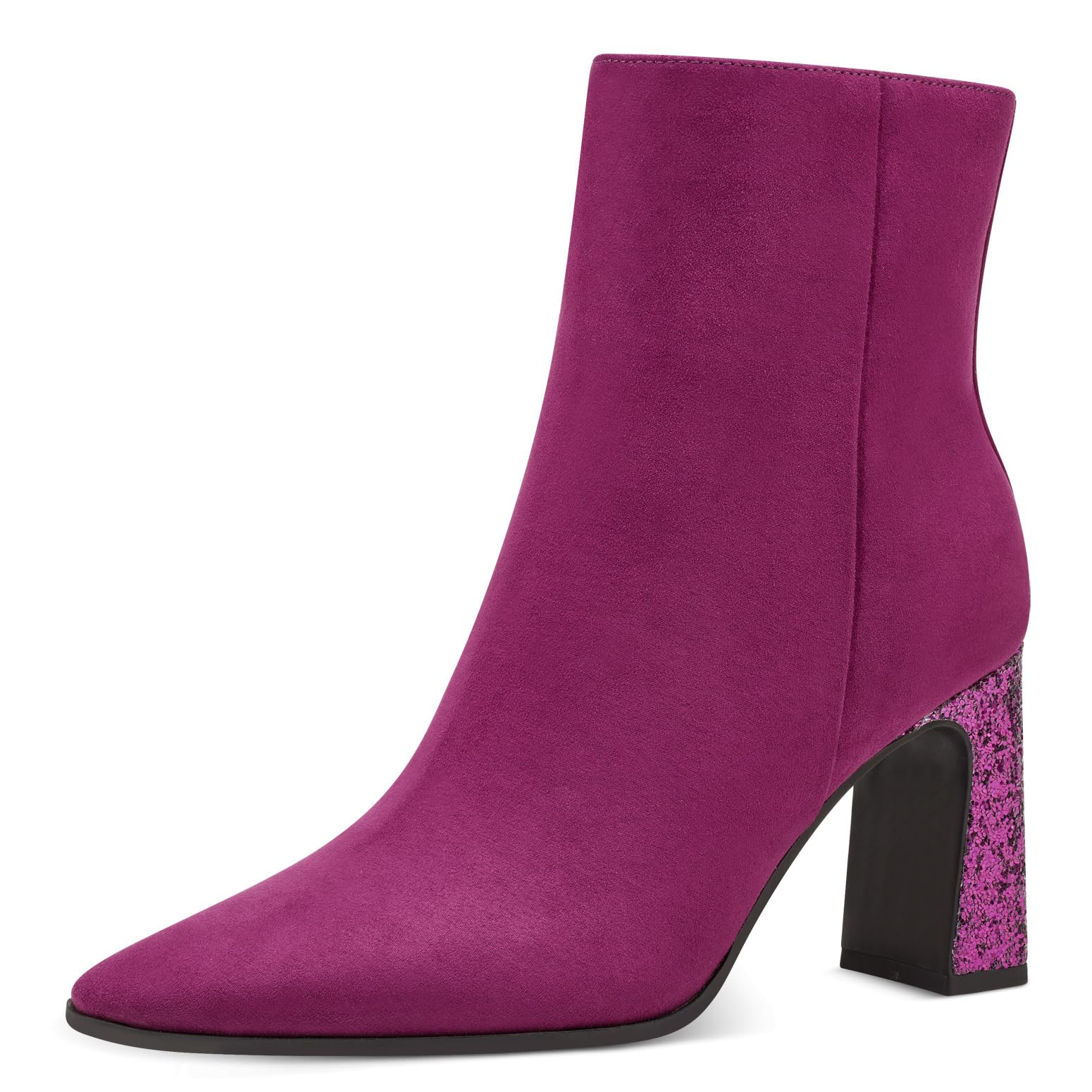MARCO TOZZI Women's 2-25303-41 Boot Heel, Grape Comb, 5.5