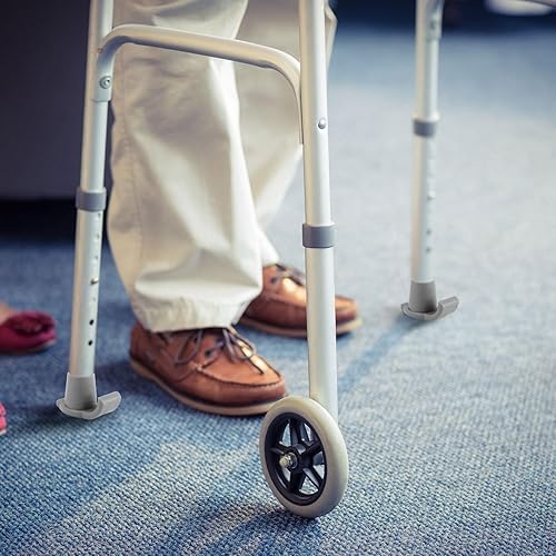 Miniatura 5 de Walker - Juego de 4 pies de repuesto resistentes para tubos de 1 18 pulgadas, accesorios de asistencia de andador, instalación sin herramientas,