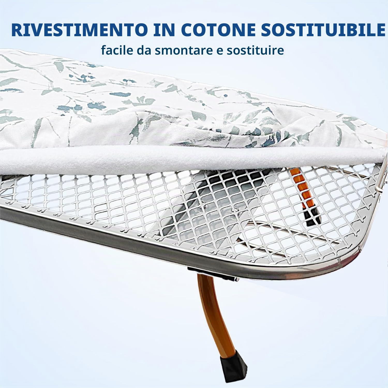 NEWFUN Asse da Stiro Pieghevole, Salvaspazio con Gambe Tavolo Pieghevoli, Asse da Stiro Compatto, Grigio