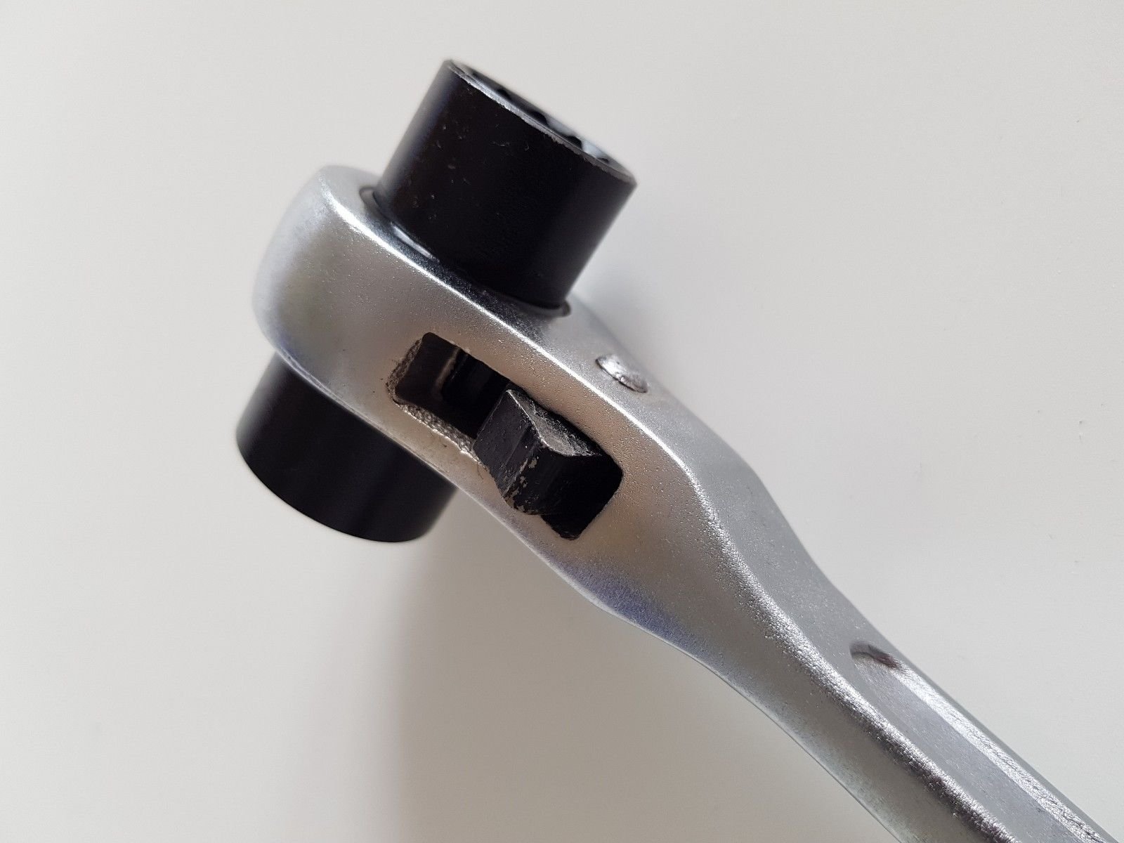 Industrial Scaffold Ratchet Podger Spanner 2 Way Bi Hex 19mm & 21mm