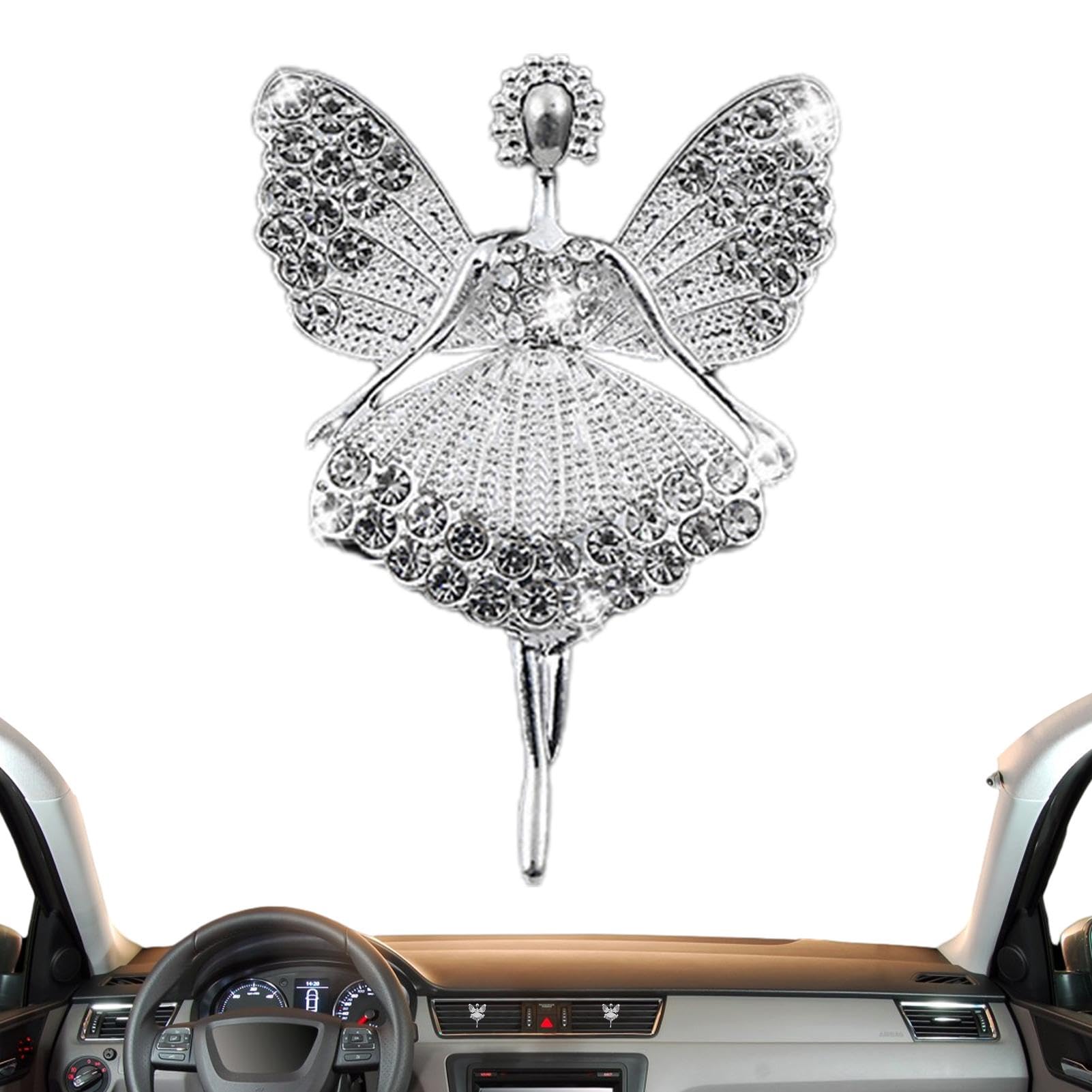 Clip per bocchetta 'aria per auto bling, clip per bocchetta 'aria per auto | Clip per profumo per auto - Clip decorativa per deodorante per auto, elegante decorazione per auto con strass, pe