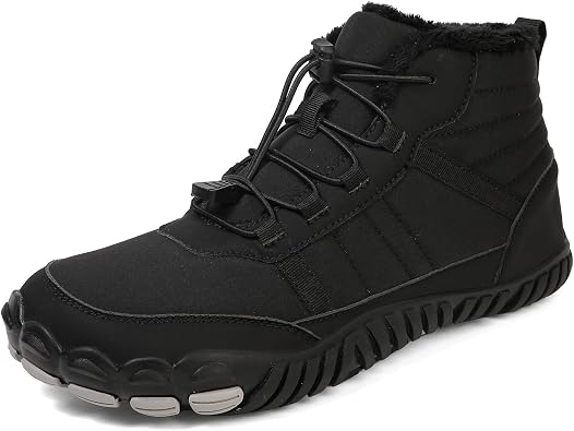 Winter Snow Boots For Women Men Ankle Waterproof Fuzzy Warm Comfortable Barefoot Anti-Slip Hiking Boots Unisex Outdoor Sports Shoes