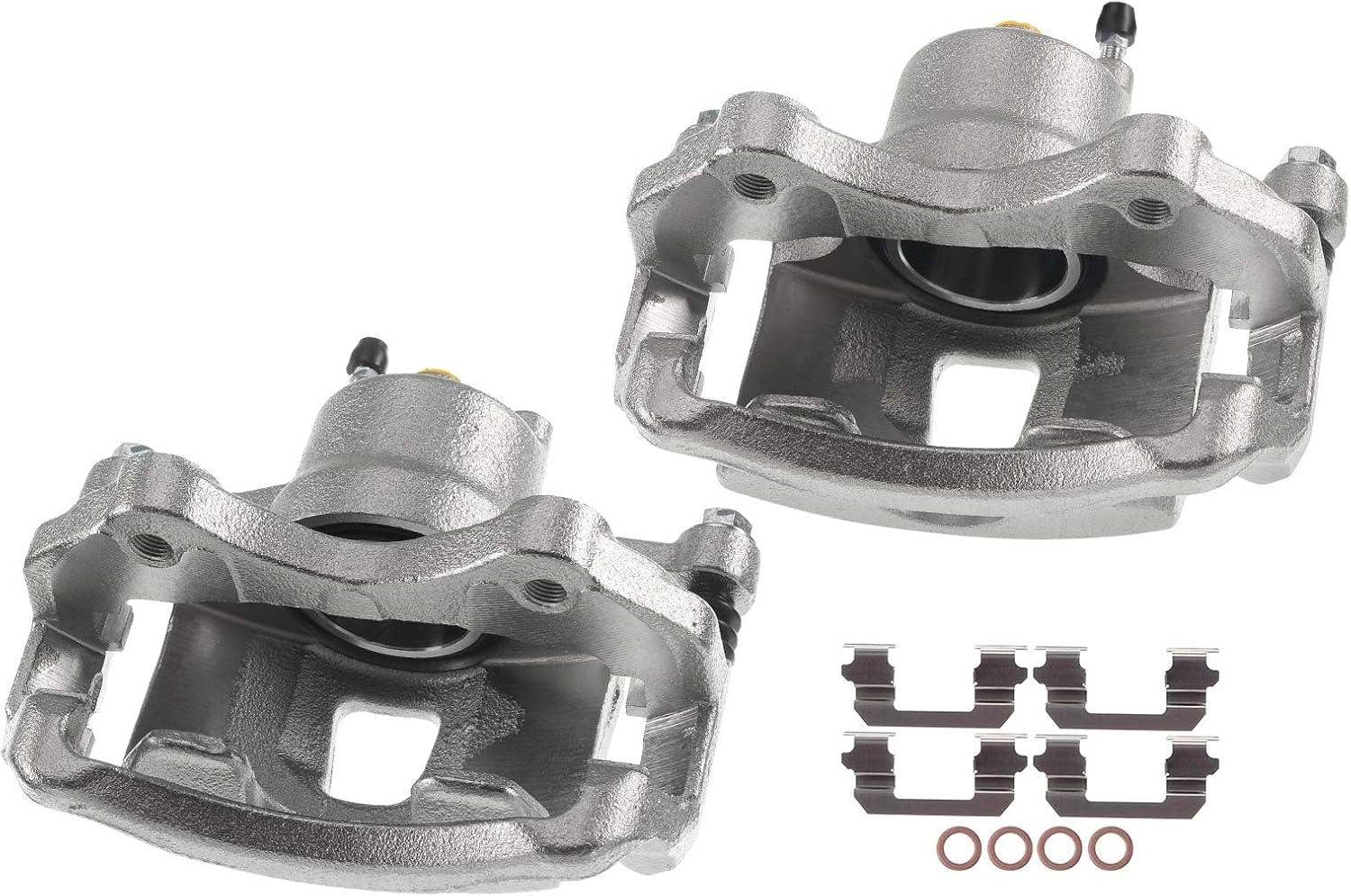 A-Premium Front Disc Brake Caliper Assembly with Bracket Compatible with Nissan Models - Versa 2009 2010 2011, Only fit L4 1.6L