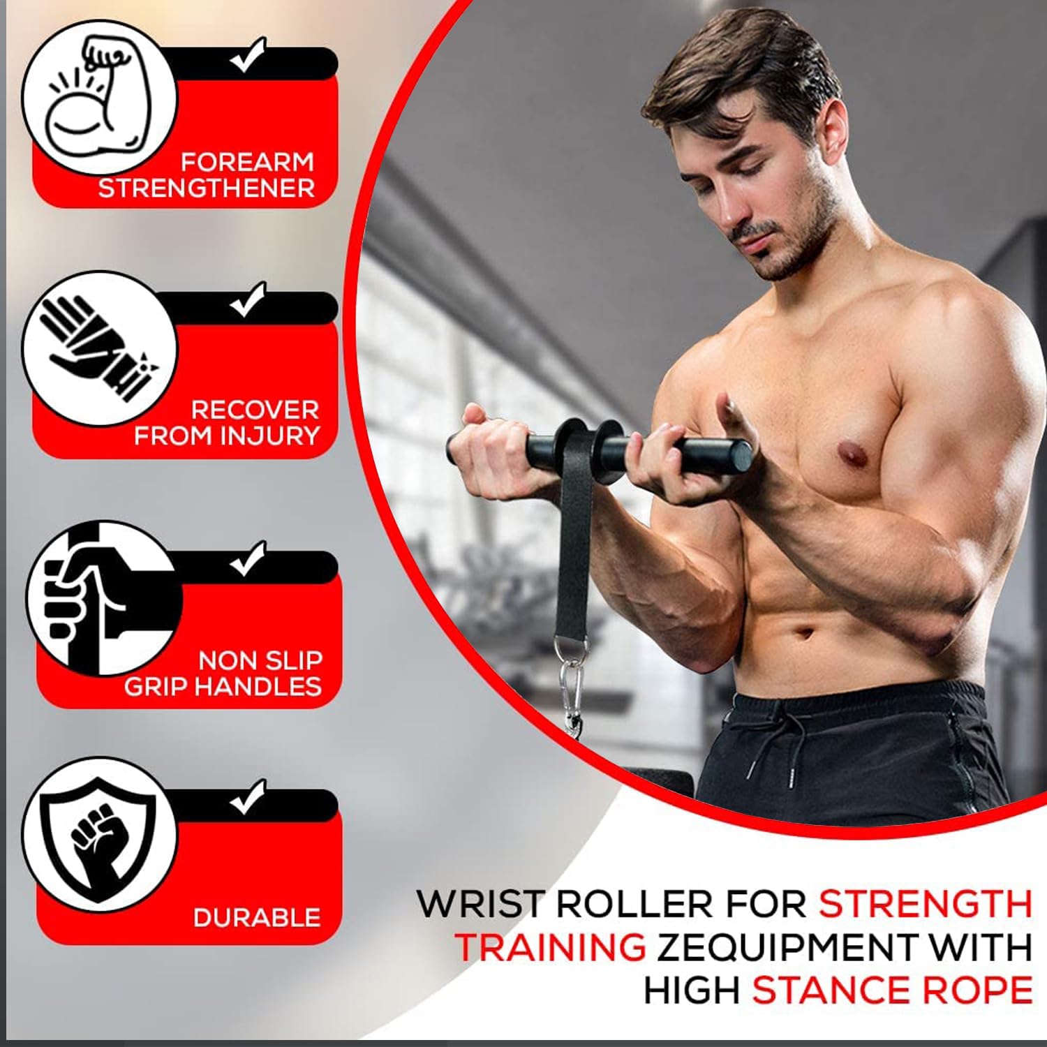 Trenażer przedramion wysokiej jakości profesjonalny trener dłoni i nadgarstków Gym Wrist Curl Exerciser Trainer wzmacniacz przedramion