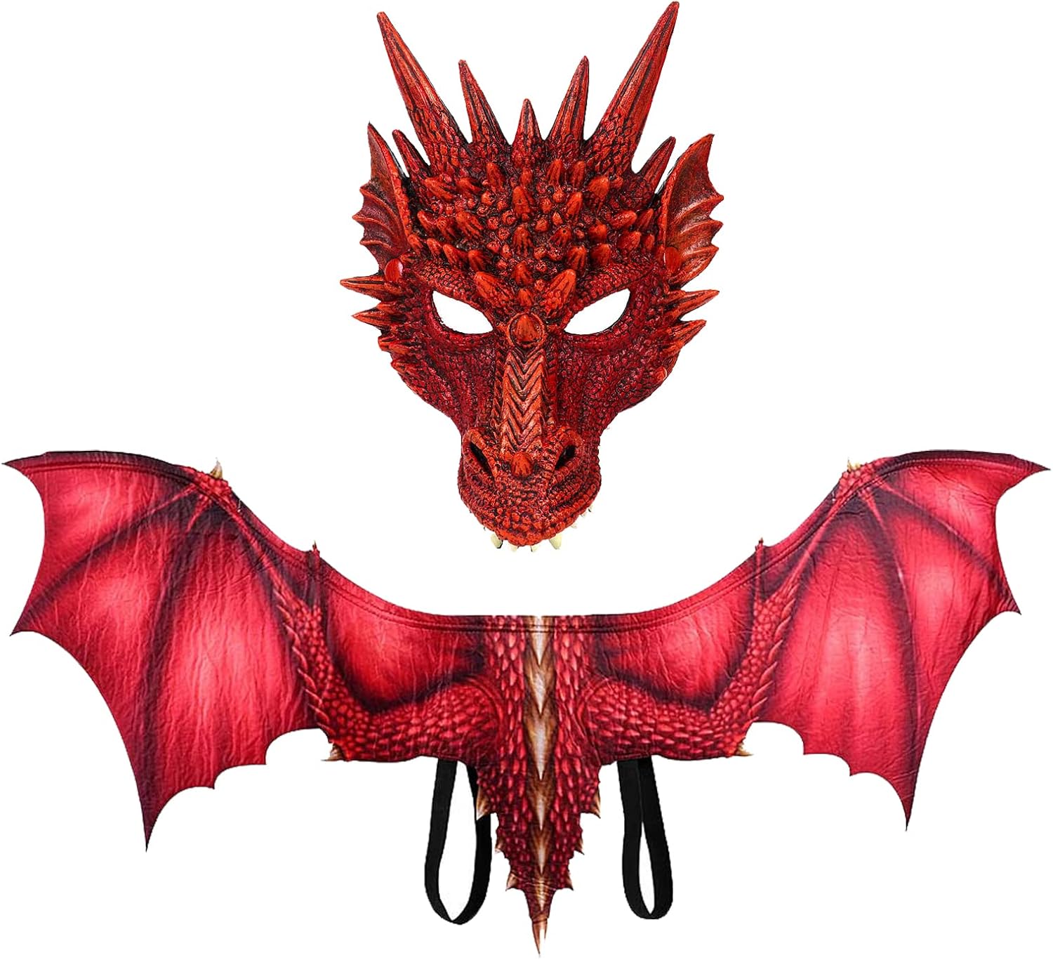 Alodidae Dragon Wings Mask Costume Devil Wing Adult Bat Wings for Halloween Party Cosplay