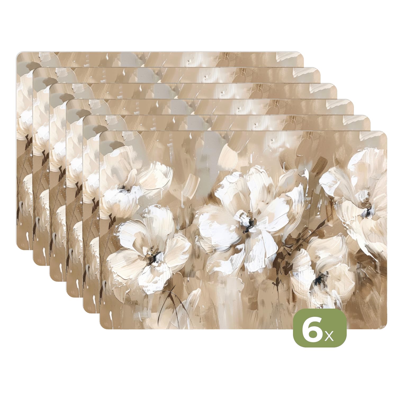 Set Di Tovagliette Colazione Lavabili 6 Pezzi 45x30 Cm Tovaglietta