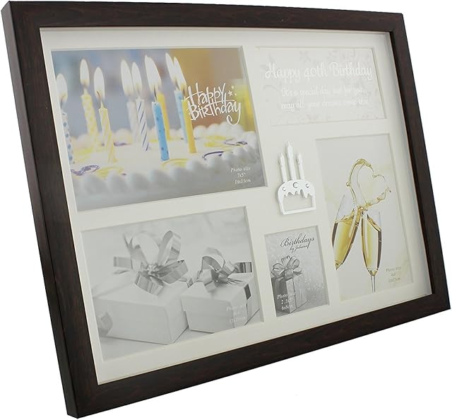 Juliana 40th Birthday 5 Multi aperture Collage Photo Frame