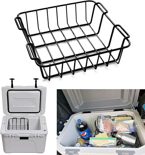 1 cesta hielera para Yeti Tundra 50 y 65, lgloo 52QT, Ozark Trail 52QT, Pelican Elite (45 y 70), etc., accesorios de cesta de productos secos para