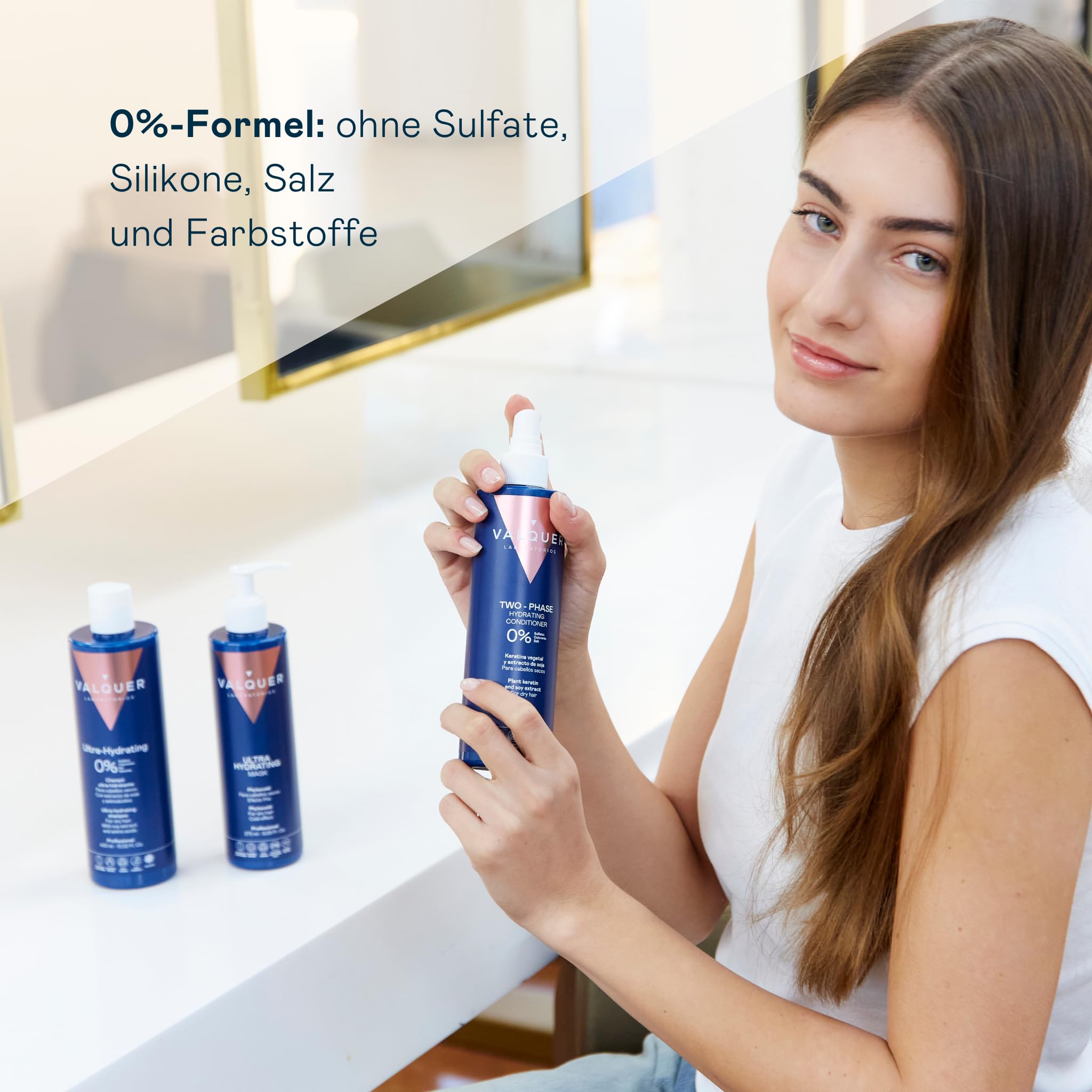 Valquer Feuchtigkeitsspendend Pack | Shampoo, Haarmaske und Conditioner
