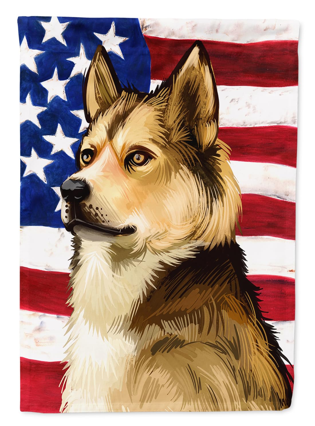 Drapeau Laika de Sibérie orientale en toile grand format抗 UV et pluie