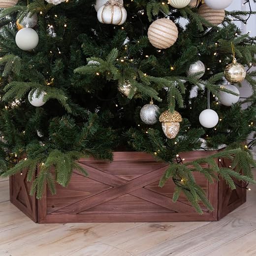Rustic Wooden Tree Collar Box