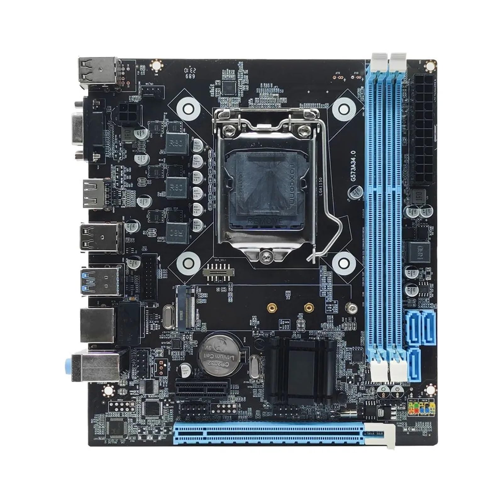 Placa Base for Juegos H81M con Doble Canal DDR3 M.2 NVME PCIEx16, Interfaz HDMI VGA LGA 1150, Compatible con CPU Core de 4.ª generación