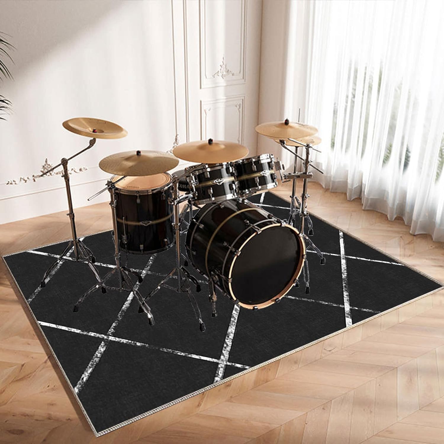 Drum Rug Drum Mat Drum Mat Acoustic Drum Mat SoundAbsorbing Mat Non