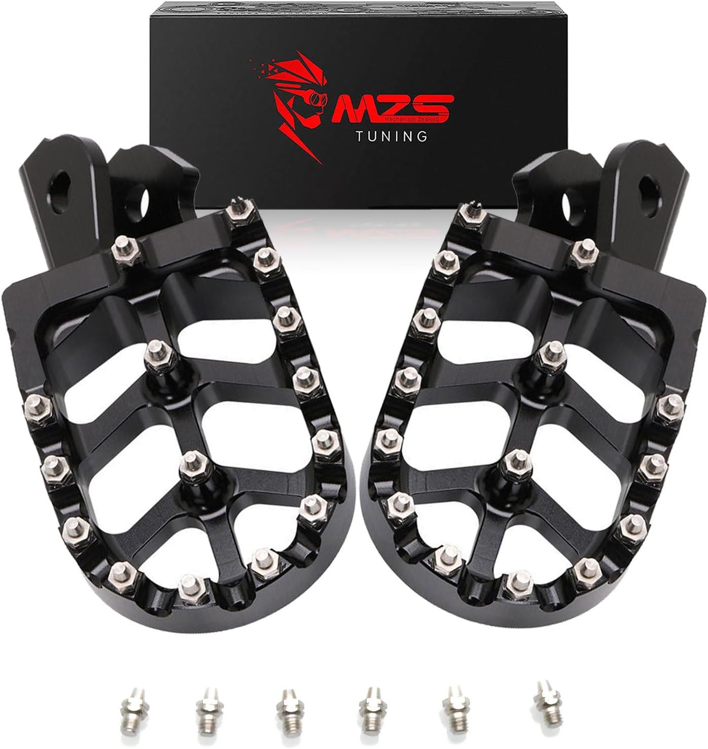 MZS Dirt Bike Foot Pegs, CNC Motocross Footpeg MX Footrest