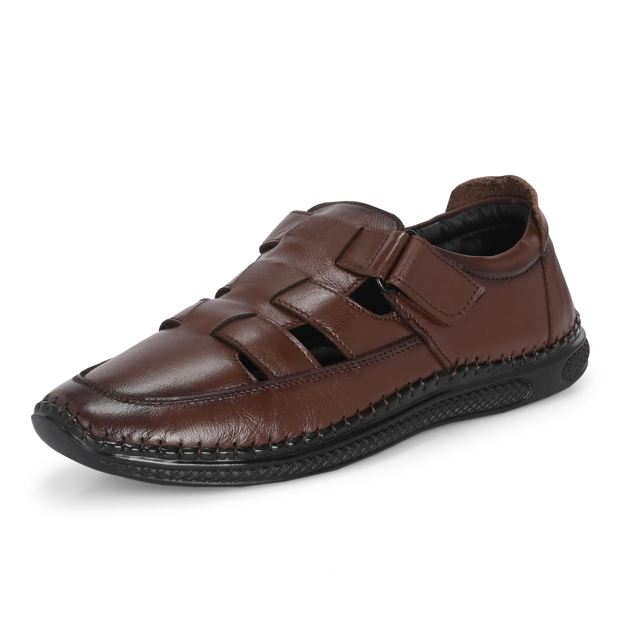 WALK-WISE Mens Brown Pure Leather Fisherman Sandals - 9 UK (B0DHLG7V8Q) Amazon Price History, Amazon Price Tracker