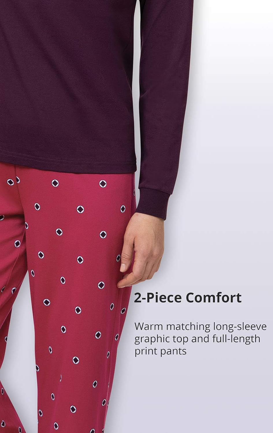 PajamaGram Pajamas for Women - Women's Pajamas, Graphic Top, 100% Cotton - Image 5