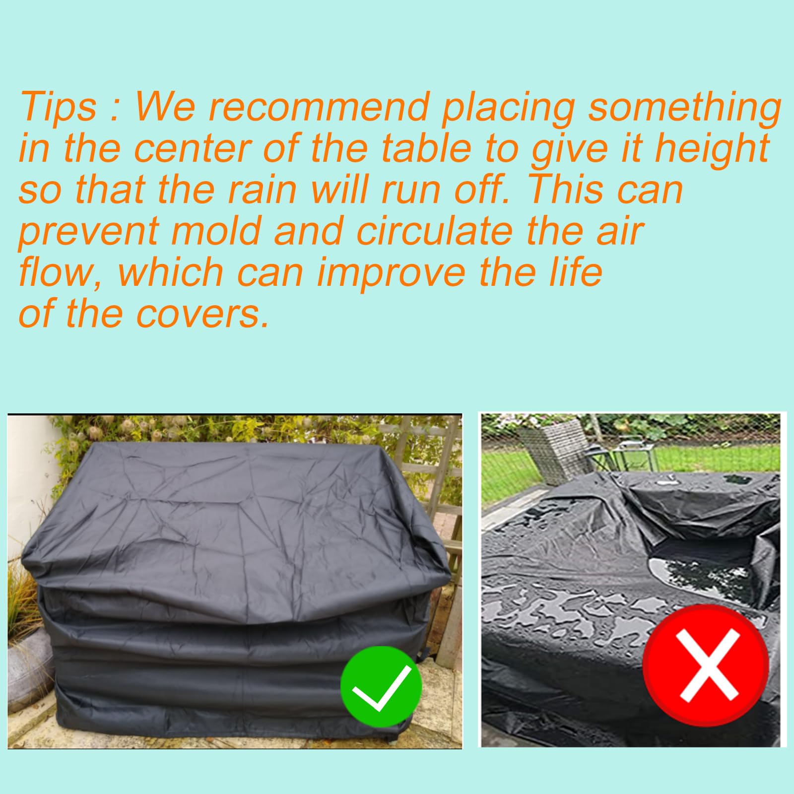 Kovshuiwe Copri Panca da 2 posti Copertura,Copertura per Panca Divanetto tavolino da Giardino Resistente allo Strappo Impermeabile 420D,Anti-Vento,Polvere,UV(131x69x65/89 cm)