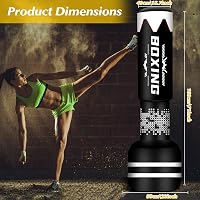 NZQXJXZ 180 cm Álló Boxzsák Edzéshez - Freestanding Punch Bag MMA Muay Thai Edzéshez 6
