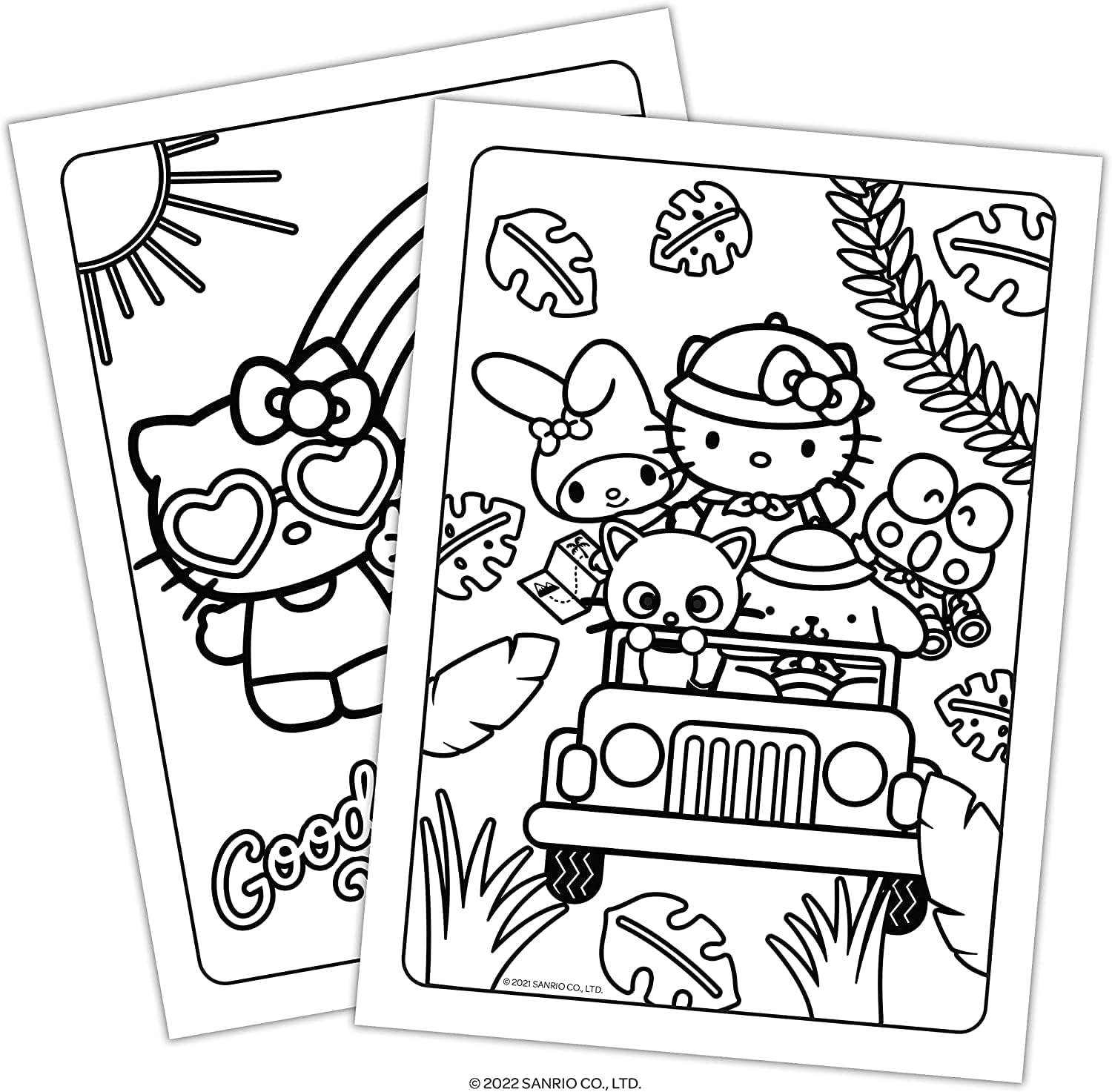 Create a Scene Sticker Activity Books for Girls - Bundle with 2 Sticker Pads with 400+ Stickers Featuring Disney Princesses and Hello Kitty Plus Bonus Coloring Pages, More | Sticker Books for Girls