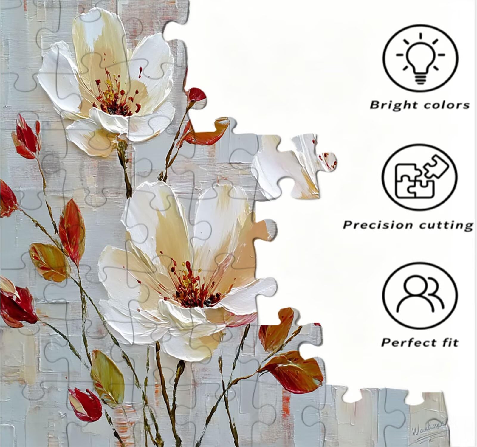 Puzzle dla dorosłych 5000, magnolia biała, 5000 elementów, puzzle dla dorosłych, klasyczne gry edukacyjne, gry i zajęcia rodzinne, do dekoracji ścian domu, świetny pomysł na prezent R0KH-957