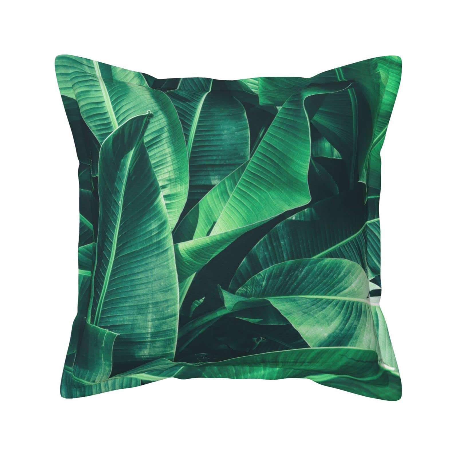 Housses de coussin similicuir tropicales imperméables pour chambre