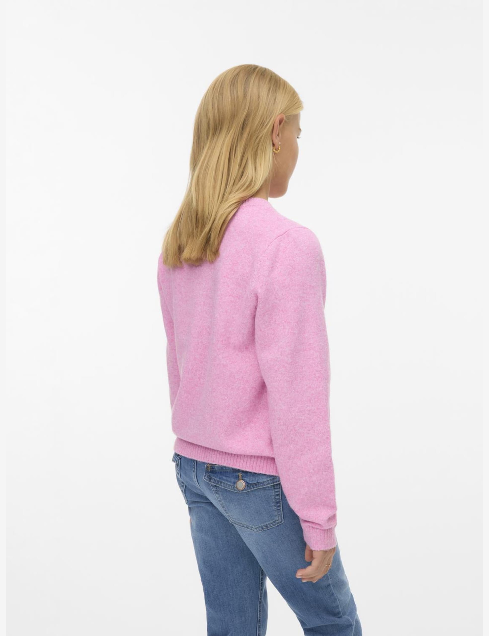 VERO MODA Mädchen Vmdoffy Ls O-Neck Blouse Ga Noos Girl