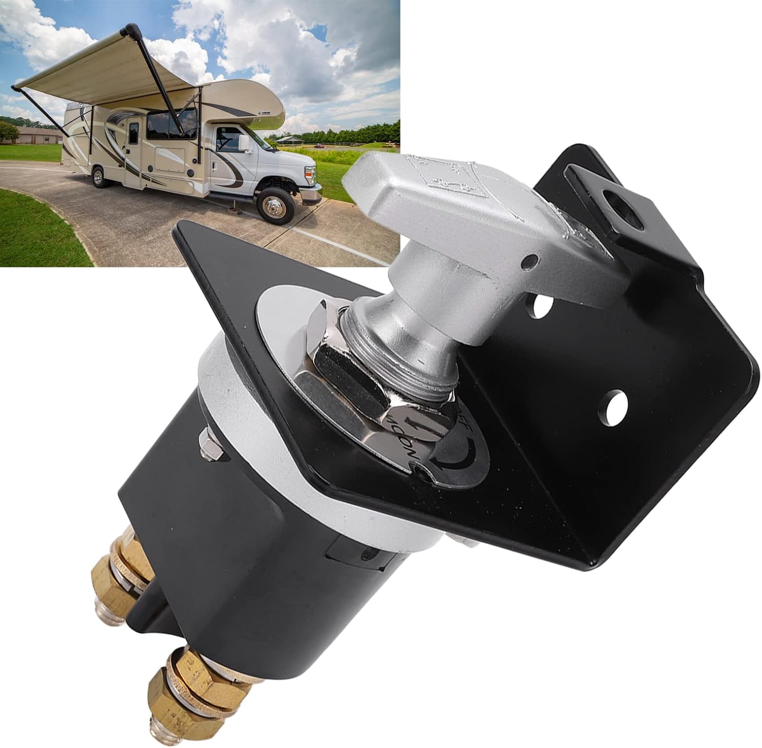 Pilipane Battery Doctor 20247 Battery Disconnect Switch, Battery Disconnect Switch, Battery Disconnect Switch with Lock Out Plate, Kill Switch for Cars, Autos, Boats, Water Resistant