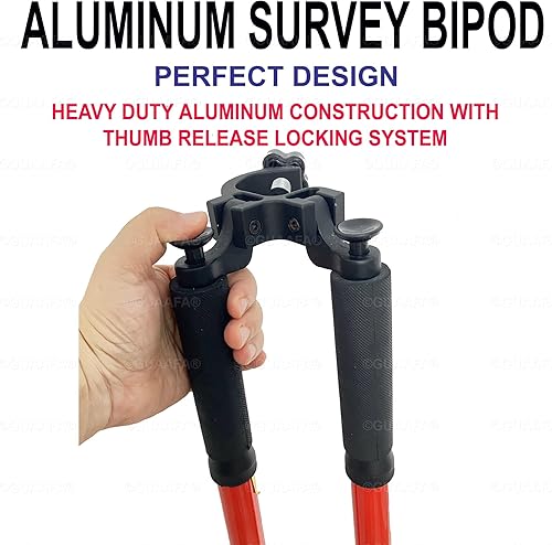 Miniatura 5 de Soporte telescópico de aluminio para postes de prisma Land Survey GPS Rover Postes de estación total GPS GNSS Varillas