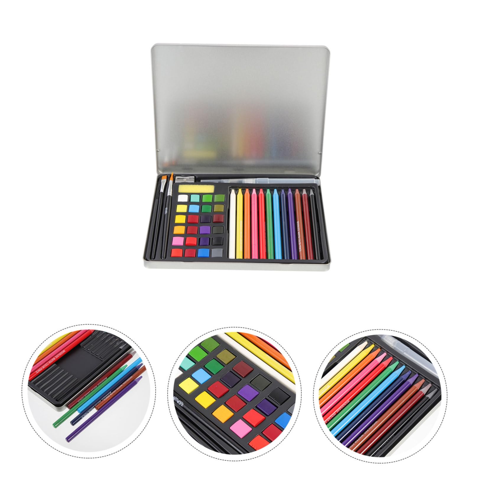 NUOBESTY 1 Ensemble De Peinture À L'Aquarelle Lavable À L'Eau Peinture À L'Huile Pastels Artistes À L'Aquarelle Pour Enfants Kit D'Aquarelle Débutant Daniel Chine