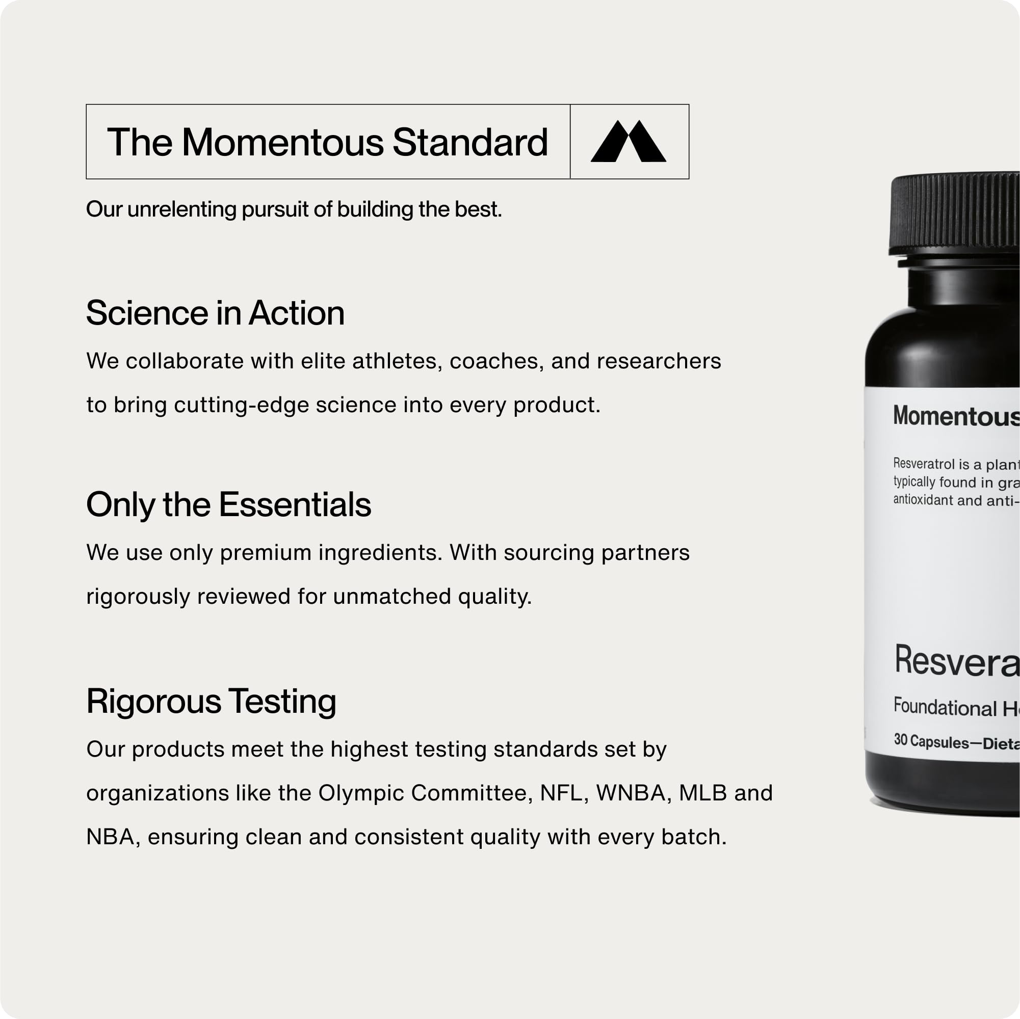 Momentous Trans-Resveratrol Supplement, Healthy Aging, 450mg per Serving — Amazon image 5