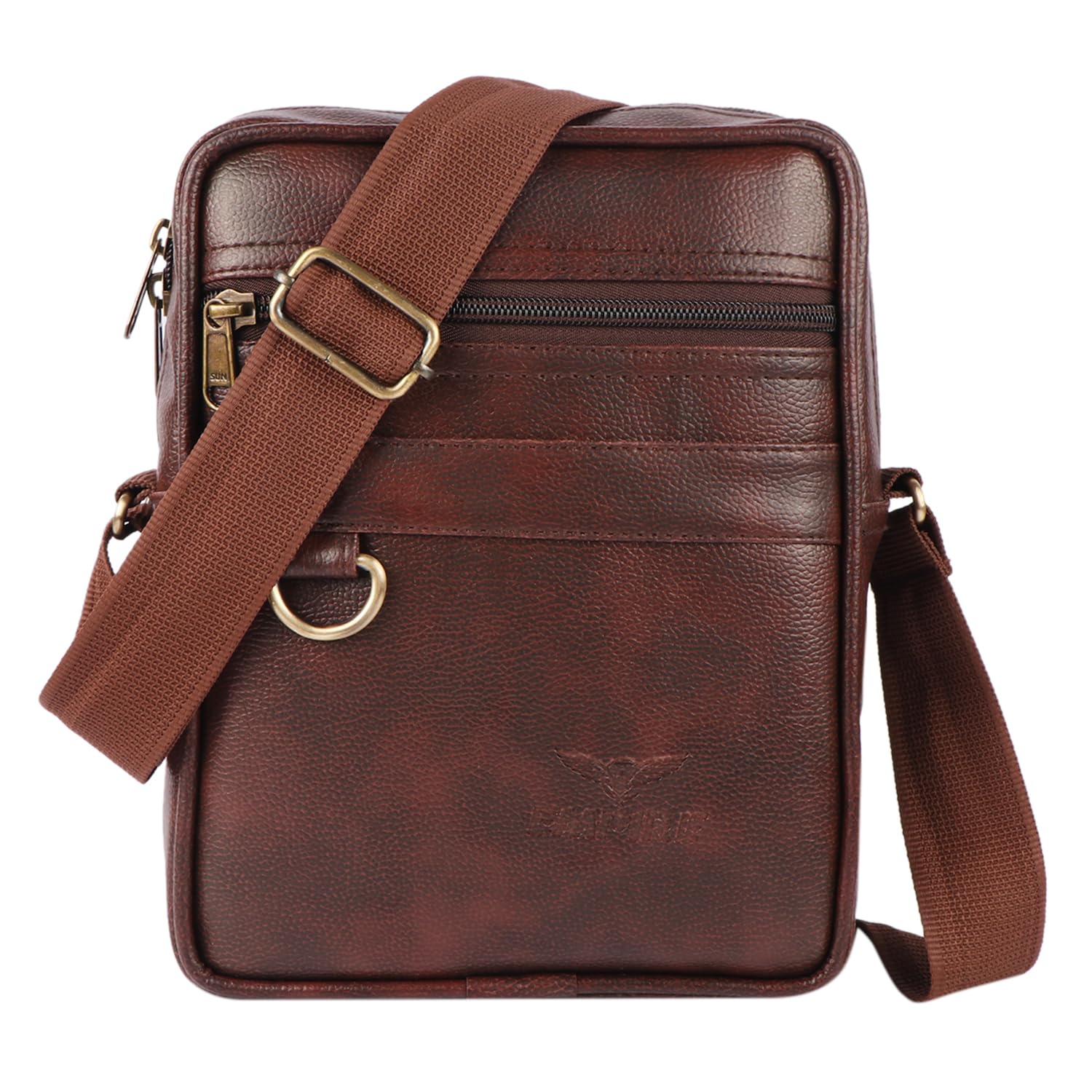 empire Stylish PU Leather Sling Cross Body Travel Office Business Messenger One Side Shoulder Bag for Men-picture-59