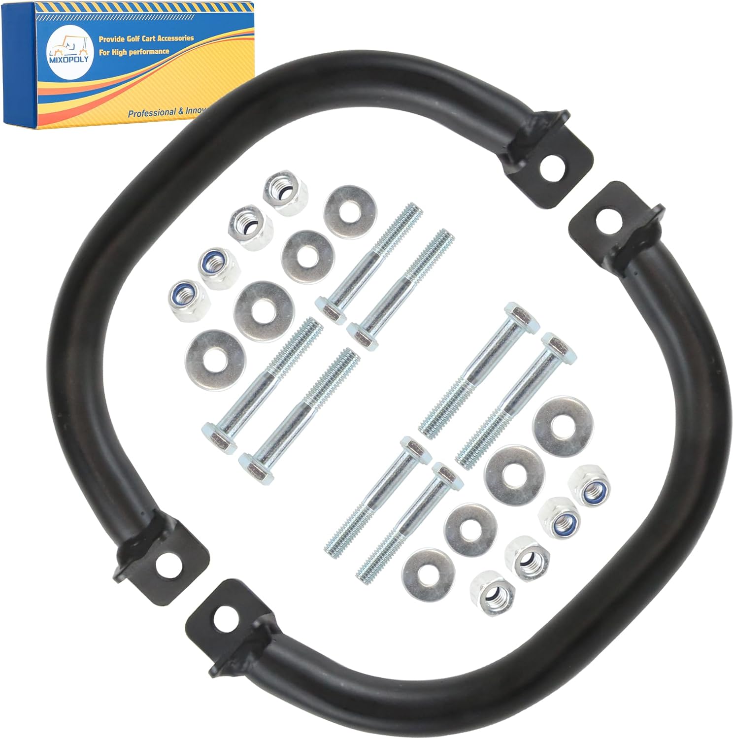 2 Pack Golf Cart Grab Handle Roof Struts Handle Universal for Yamaha, EZGO, Club Car with Square Tube