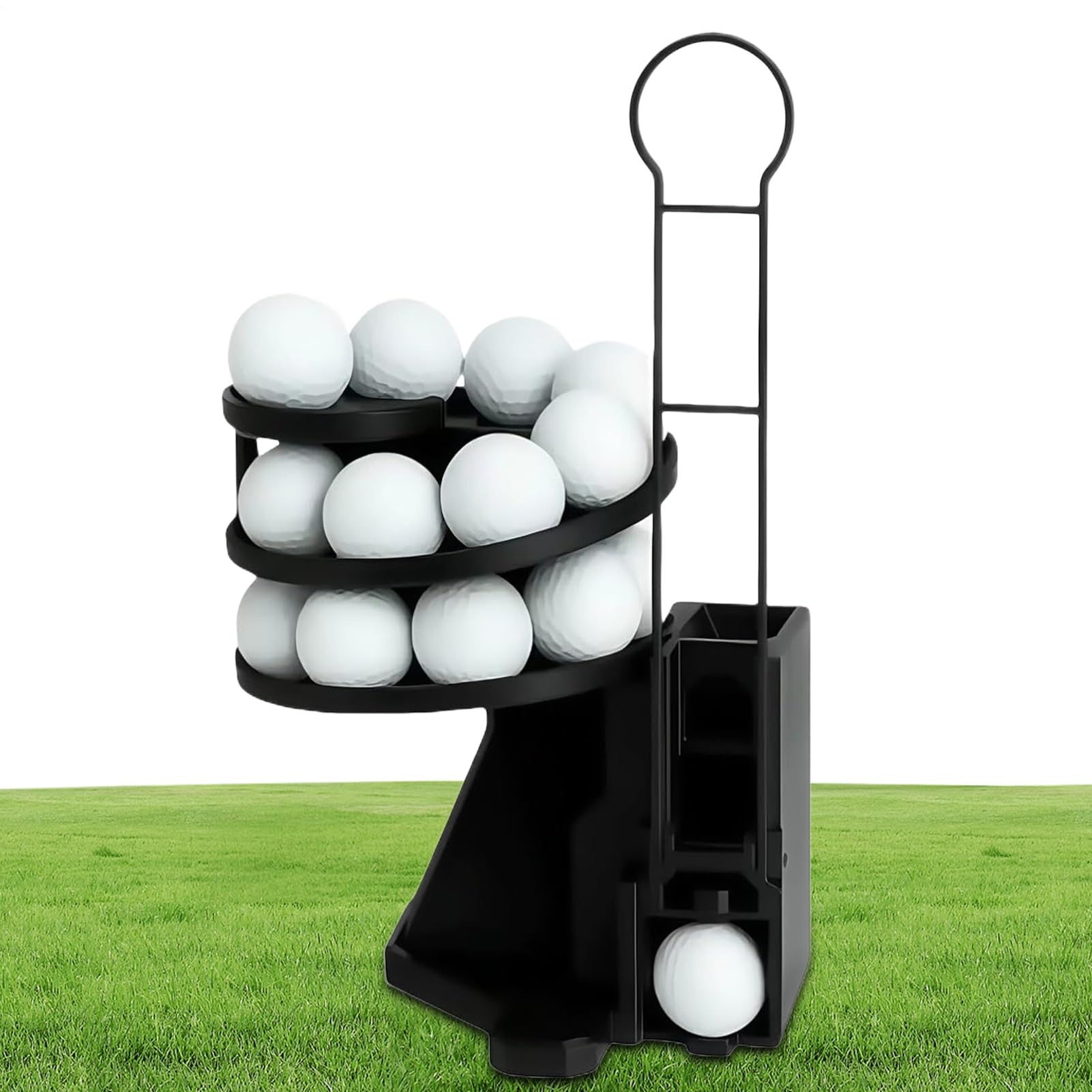 Dispensador automático de pelotas de golf, dispensador automático de pelotas de golf con pedal de pie, alimentador automático de bolas, suministros deportivos para club de práctica de swing
