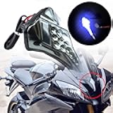 GUAIMI 12 LED Clear/Smoke Lens Center Light Pilot Light Windscreen 3rd eyes for YZF-R6 2008-2012-Black