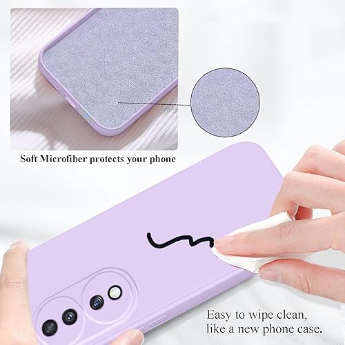 Miniatura 5 de Compatible con Honor 70 Funda de silicona púrpura Honor 70 funda protectora delgada a prueba de golpes funda protectora suave antihuellas dactilares