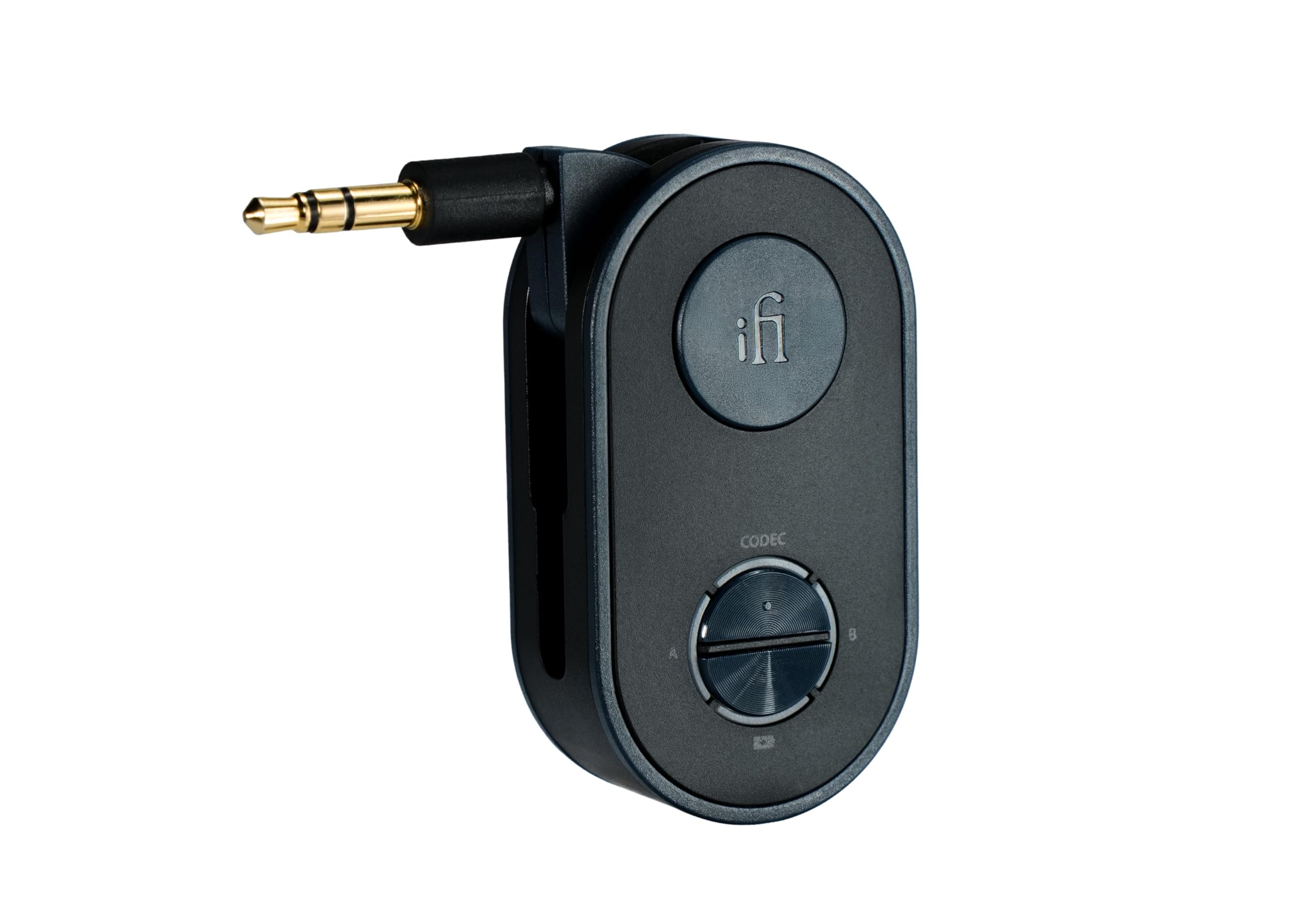 iFi UP Travel – Tragbarer Hi-FI Bluetooth 5.2 Sender und Empfänger – Unterstützt Dual-Kopfhörer-Kopplung – 3,5 mm AUX Wireless Audio-Transmitter für den Einsatz in Autos, Flugzeugen oder auf Reisen