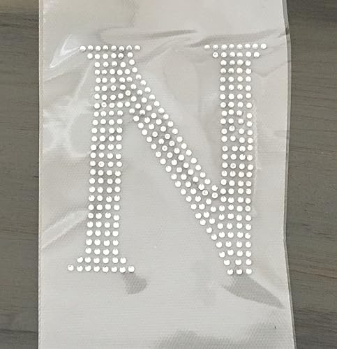 Miniatura 4 de Letras griegas, 4 pulgadas de alto, diamantes de imitación, transferencia termoadhesiva (Sigma)