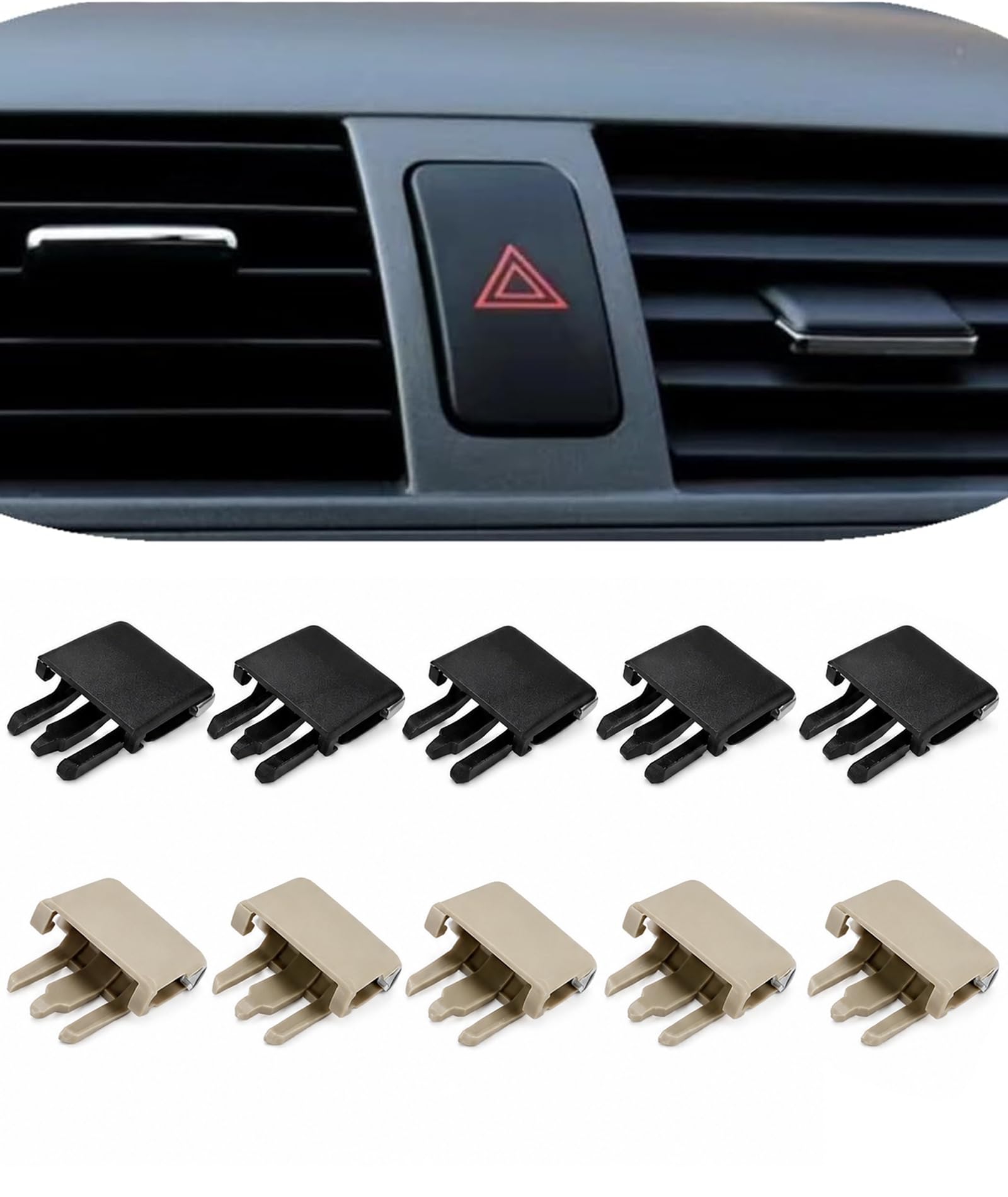 10 Pcs Car AC Vent Clip Slider, Personalized Comfort Zones For Drivers And Passengers-image-38