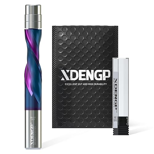 XDENGP Broca de enrutador en espiral de corte superior, vástago de 12 pulgada, diámetro de corte de 12 pulgada, longitud de corte de 1-12 pulgadas,