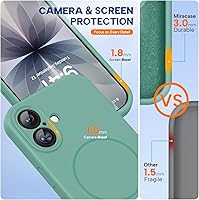 Vista 506 de Miracase Funda diseñada para iPhone 13 Pro Max con protector de pantalla, [forro de microfibra suave antiarañazos], funda protectora de silicona