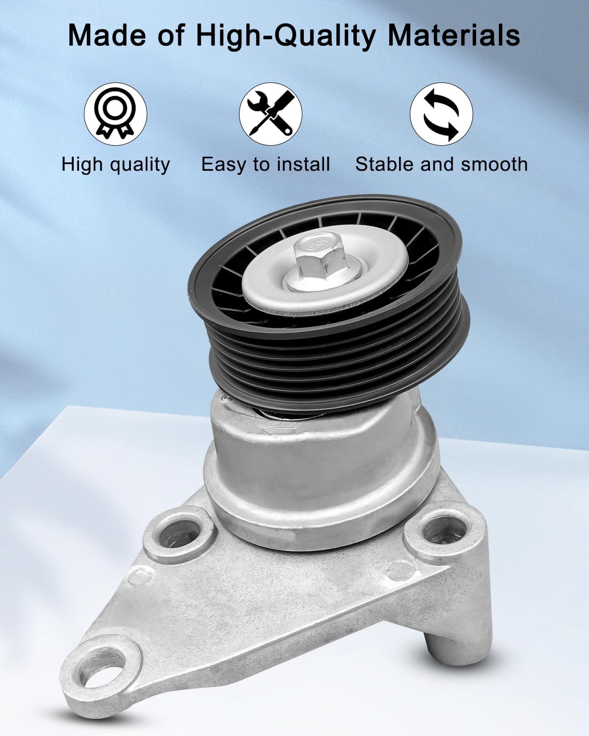 Serpentine Drive Belt Tensioner Kit Fit for Chevrolet Silverado Suburban Tahoe GMC Sierra Savana 1500 2500 2002-2007 Some Models Replace 90K-38158C 12609719 12555609 12626222