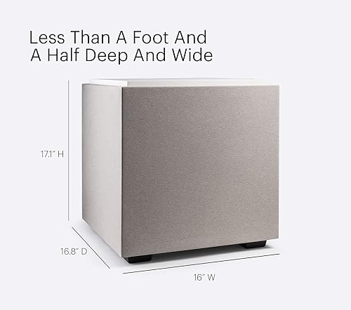 Miniatura 5 de Definitive Technology Descend DN10 Subwoofer de 10 pulgadas optimizado digitalmente para películas y música, nueva arquitectura 3XR, amplificador de