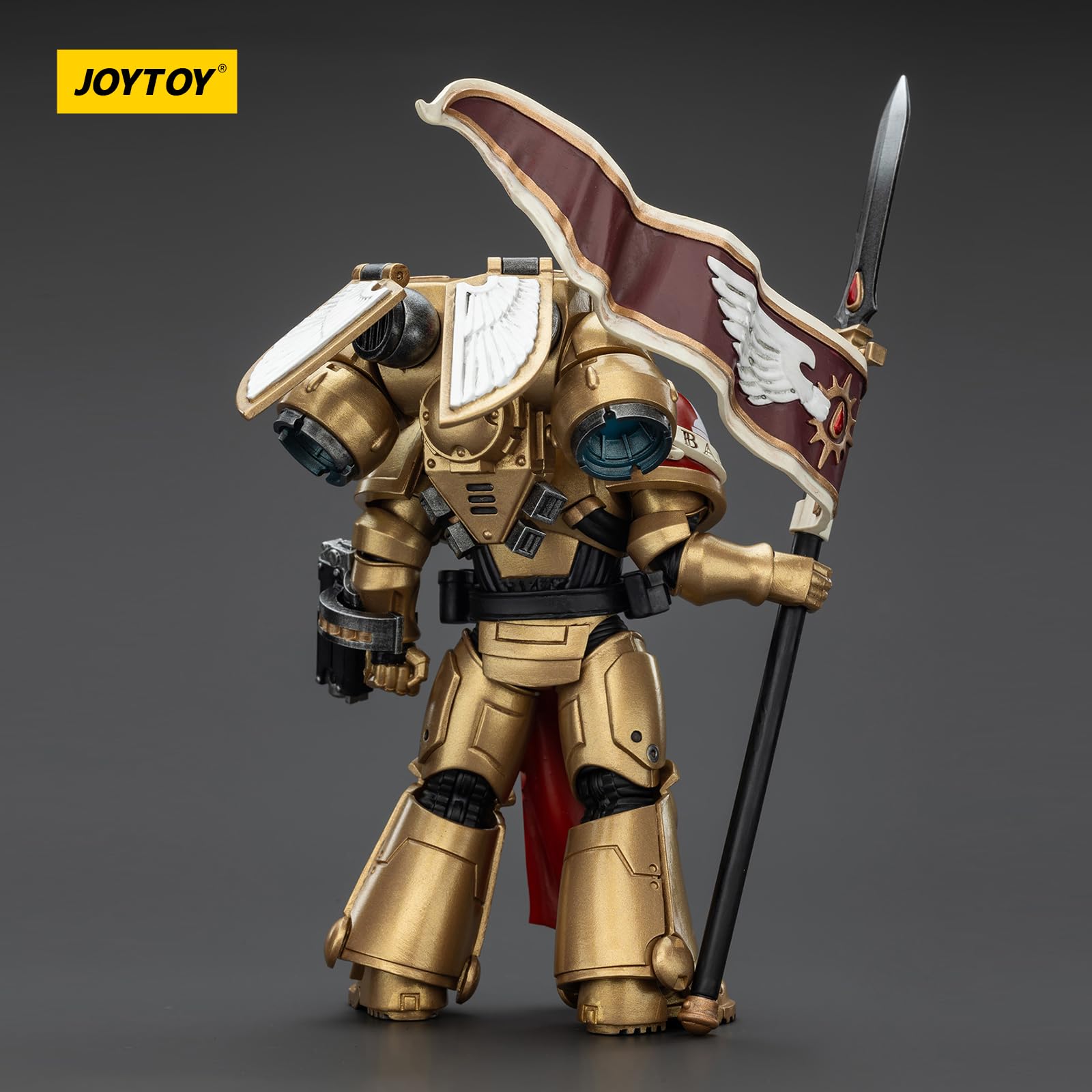 JOYTOY Warhammer 40k Blood Angels Sanguinary Guard 3 with Angelus Boltgun and Encarmine Spear 1/18 Action Figure Collect And Display Model - Image 4