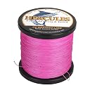 HERCULES Braided Fishing Line 12 Strands, 100-2000m 109-2196 Yards Braid Fish Line, 10lbs-420lbs Test PE Lines for Saltwater Freshwater - Pink, 30lbs, 500m gallery image