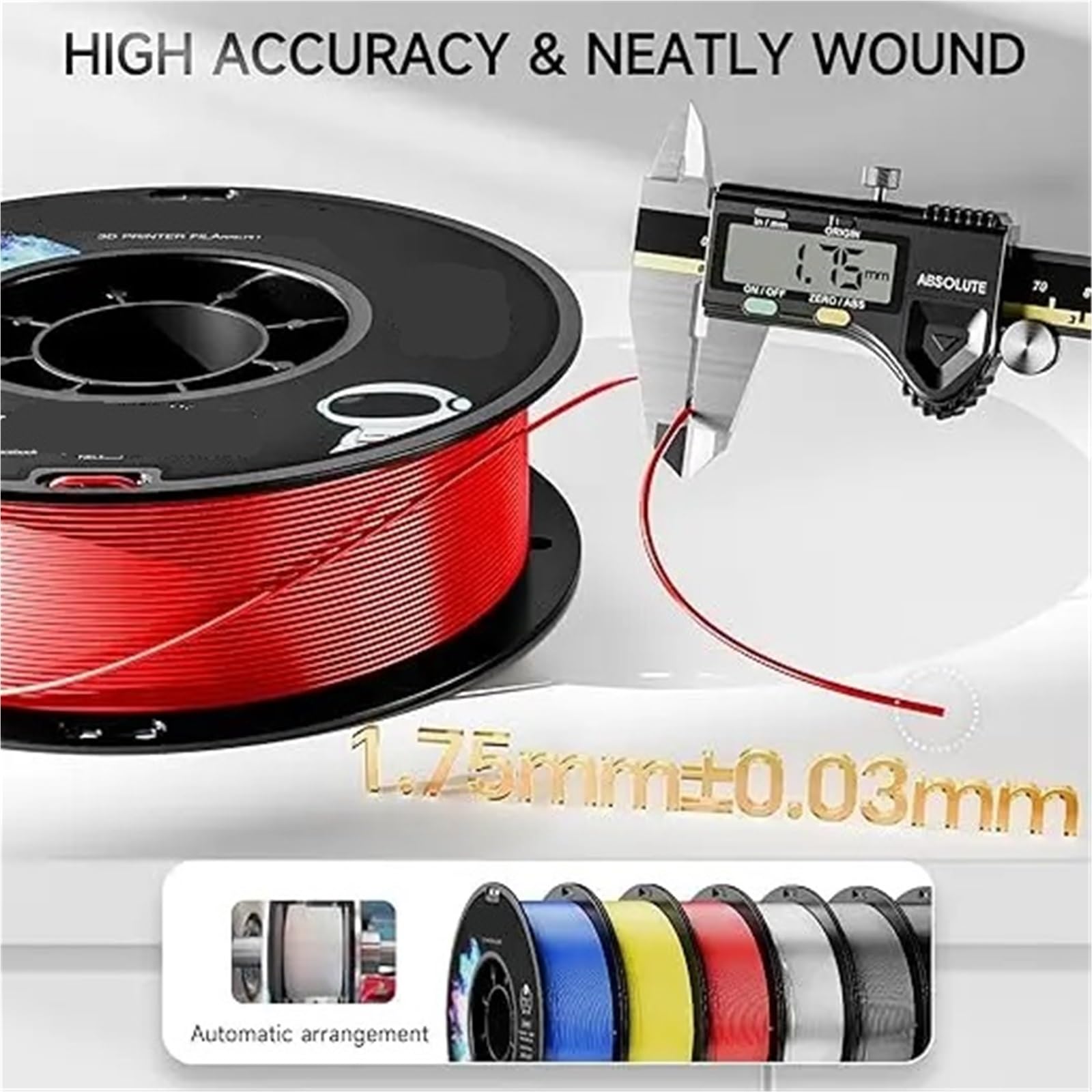 Compatible For Impresora 3D Filamento PETG De 1,75 Mm, Paquete De 4, Material Resistente A La Temperatura De Alta Resistencia De 4 Kg, Suministros De Impresión 3D Premium Blanco Inodoro
