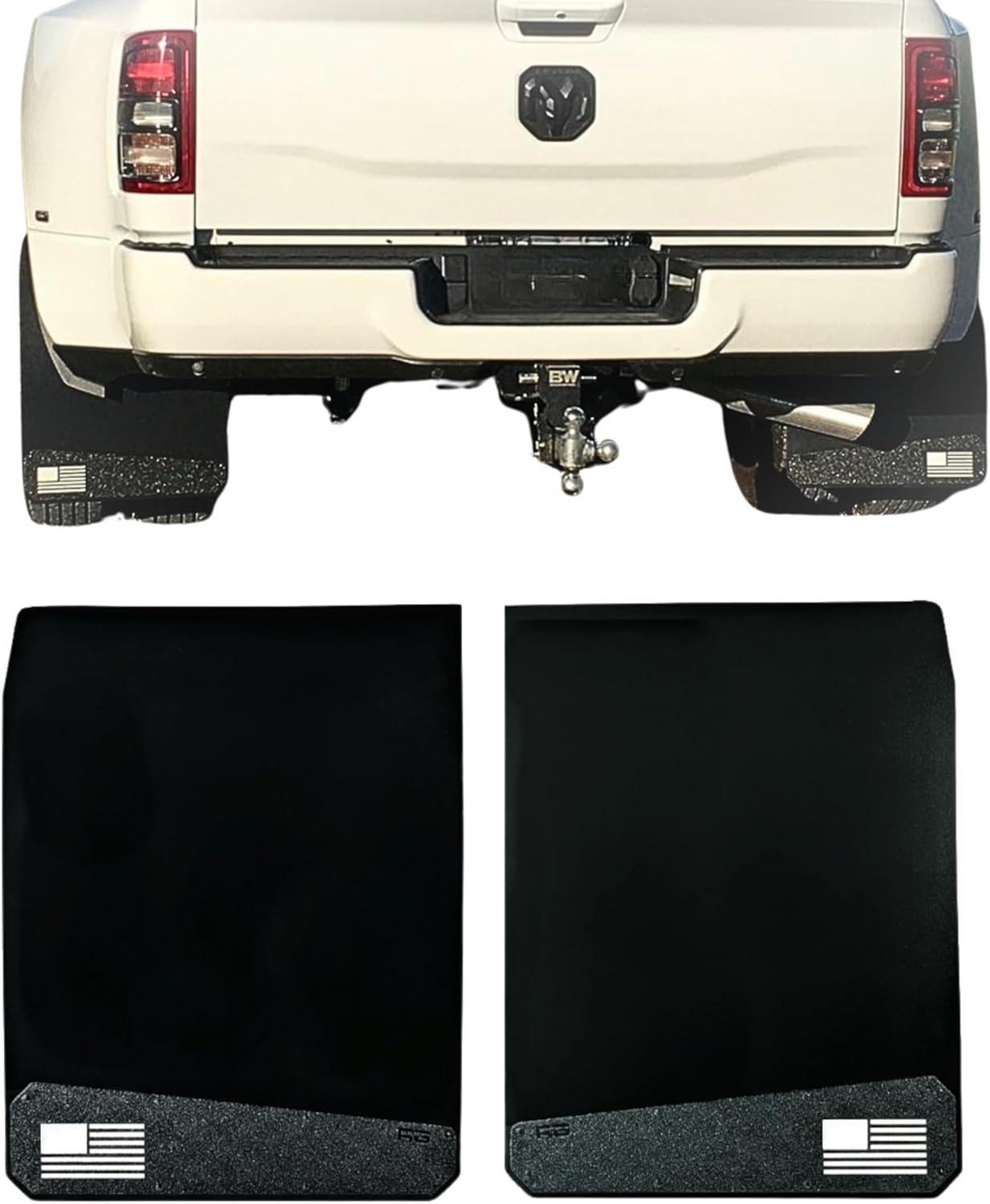 REK GEN ‘Merica Heavy-Duty Dually Mud Flaps with Stainless Armor Plate