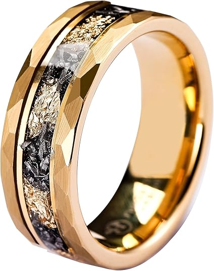 Men's Tungsten Wedding Band - On Hand